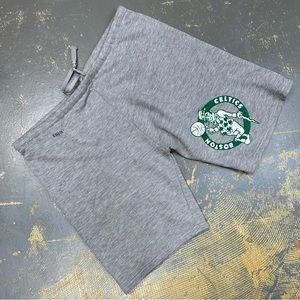 Boston Celtics Shorts Vintage NBA Basketball Medium Bike Brand Grey Champions